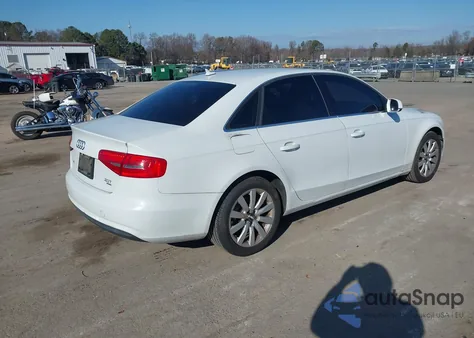 2013 Audi A4 2.0T Premium z USA, uszkodzony, nr VIN WAUBFAFL0DN032015